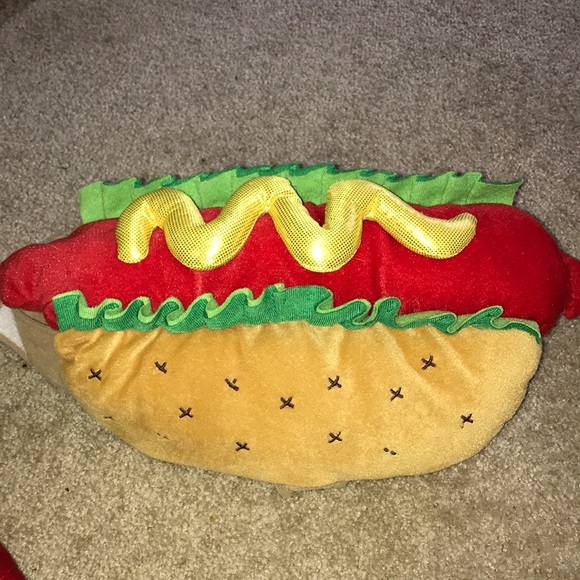 Dog Costume Hot Dog Fries Hat S/M Velcro Comfort - Picture 8 of 8